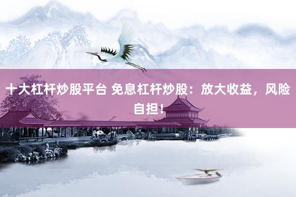 十大杠杆炒股平台 免息杠杆炒股：放大收益，风险自担！