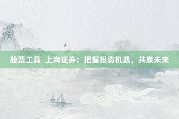 股票工具  上海证券：把握投资机遇，共赢未来