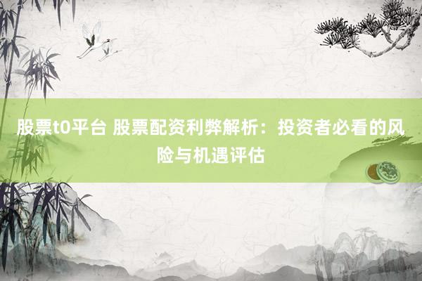 股票t0平台 股票配资利弊解析：投资者必看的风险与机遇评估