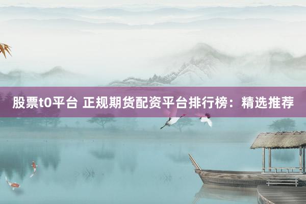 股票t0平台 正规期货配资平台排行榜:精选推荐